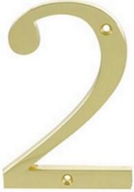 Numero Civico 12 Cm NUMERO PER CIVICO MOD. H12/OLN ALTEZZA 12 CM IN OTTONE NATURALE Non Trattato - Foto 6