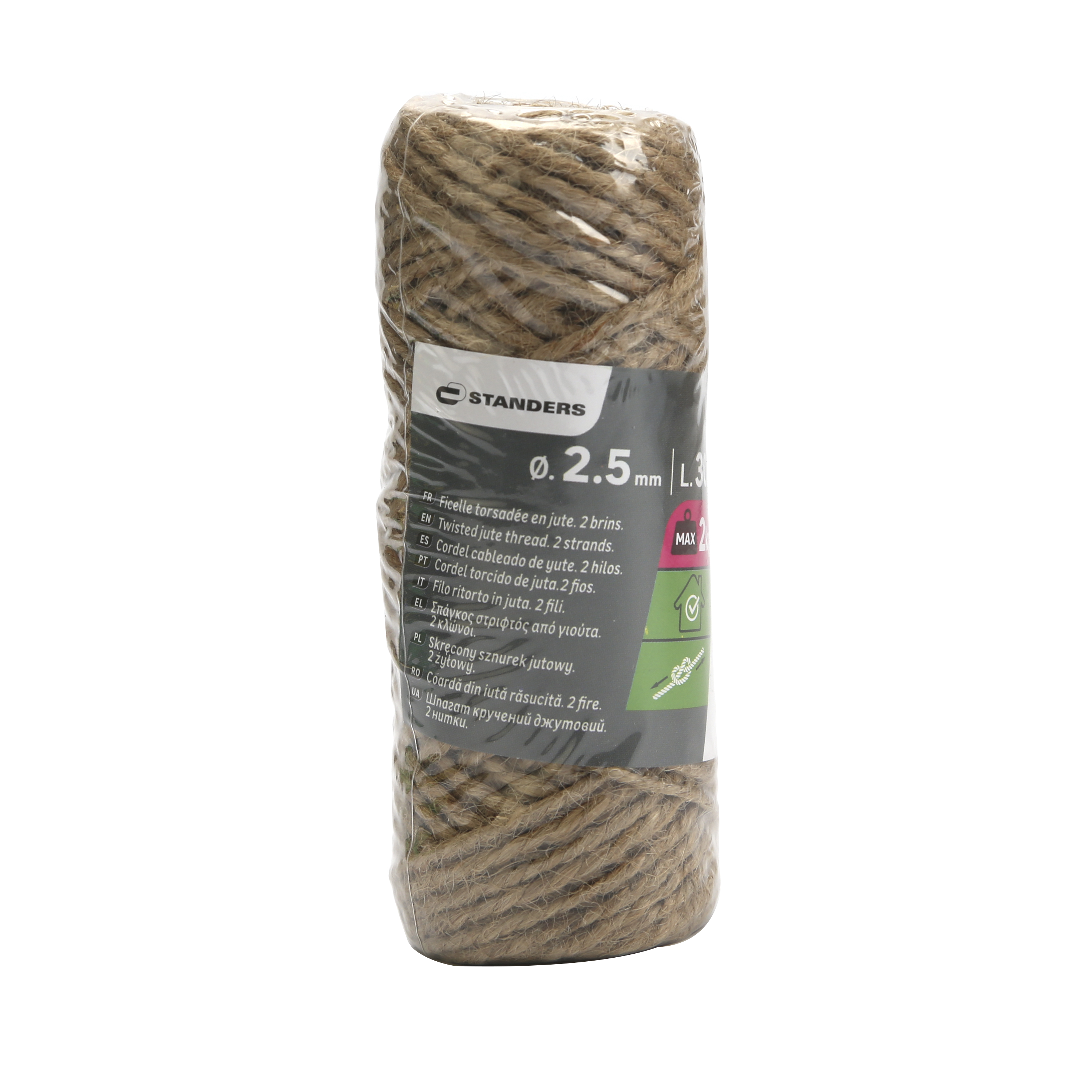 Sznurek jutowy 2 kg 2.5 mm x 30 m skręcany beżowy - 11