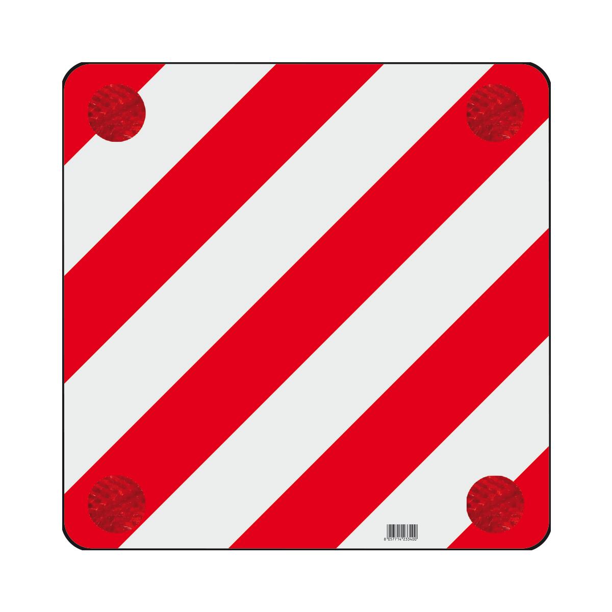 Cartello Carichi Sporgenti in Plastica 50x50 in Polionda