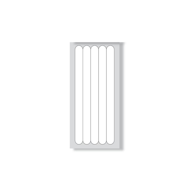 Sticker strisce rifrangenti bianco pvc 1.9 x 30 cm