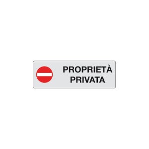 Nitek cartello proprietà privata vietato l'accesso in pvc 30cm x 20cm– Cartello autoadesivo| Sign, Schild | Impermeabili Lavabili, locali commerciali, cancelli, garage