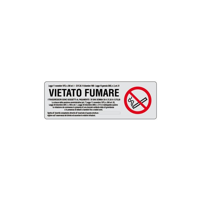 Cartello No Smoking, Vietato Fumare, Da Avvitare, Targa In Acciaio Ino Spazzolato Marcatura Nera 100x100mm Thirard