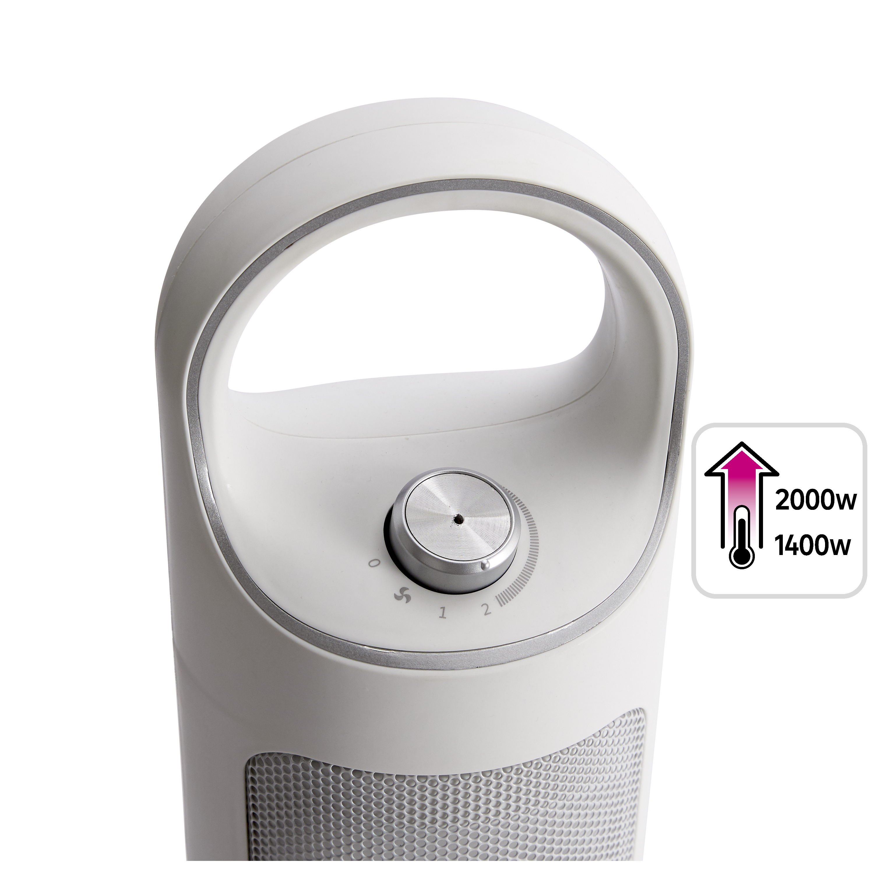 Ventilador cerâmico móvel elétrico R WNANIE 2000 W regulação de potência 1400 W 2000 W termostato manual - 0
