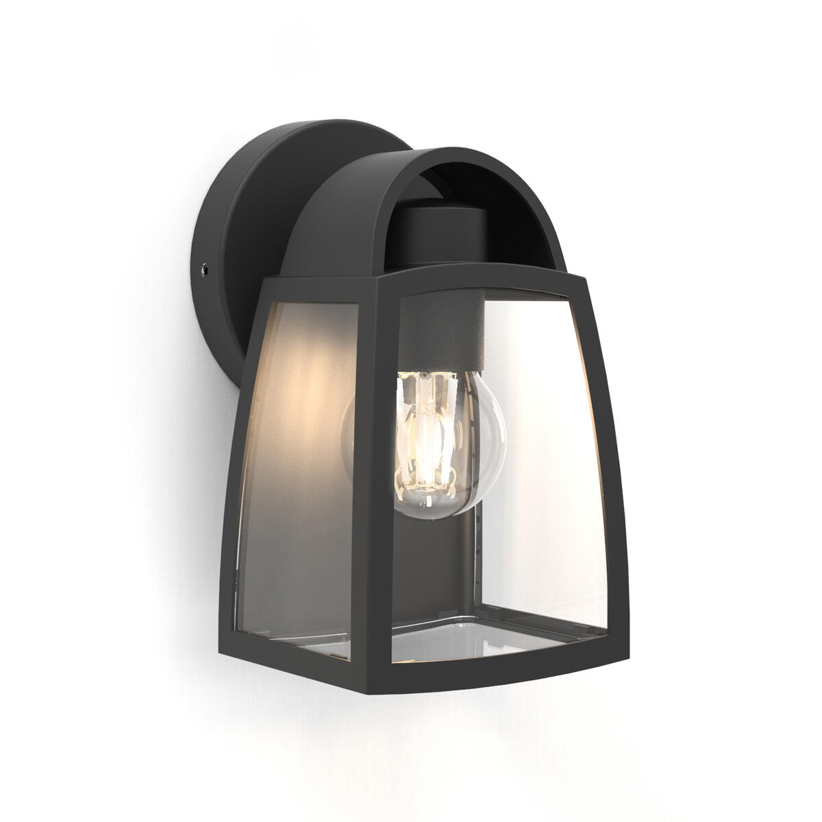 Applique classico da esterno Klesey nero IP44 E27 LUTEC - 2