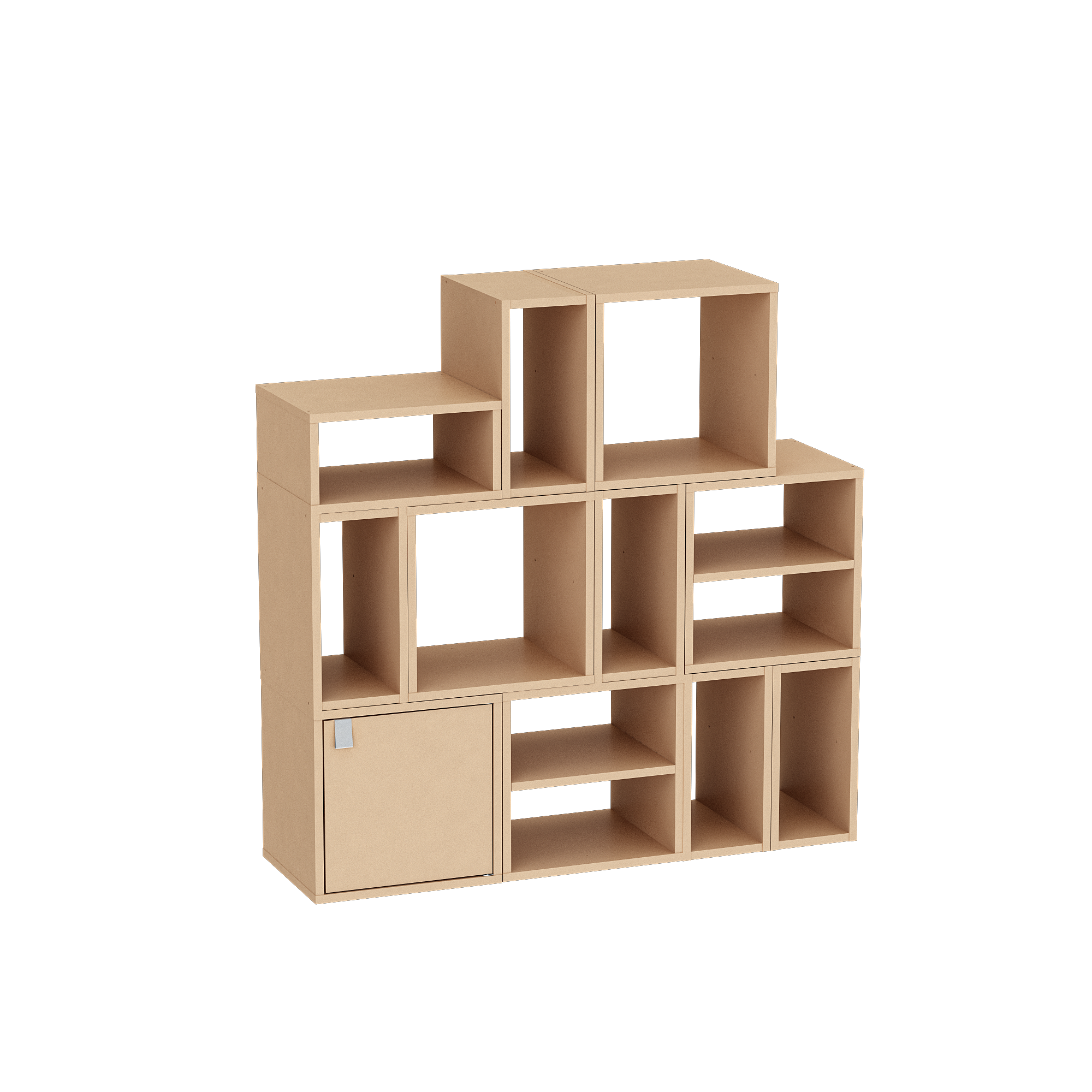 Mensola a muro 1 cubo Kub SPACEO quadrato in legno L 36 x P 31.7 cm beige - 19