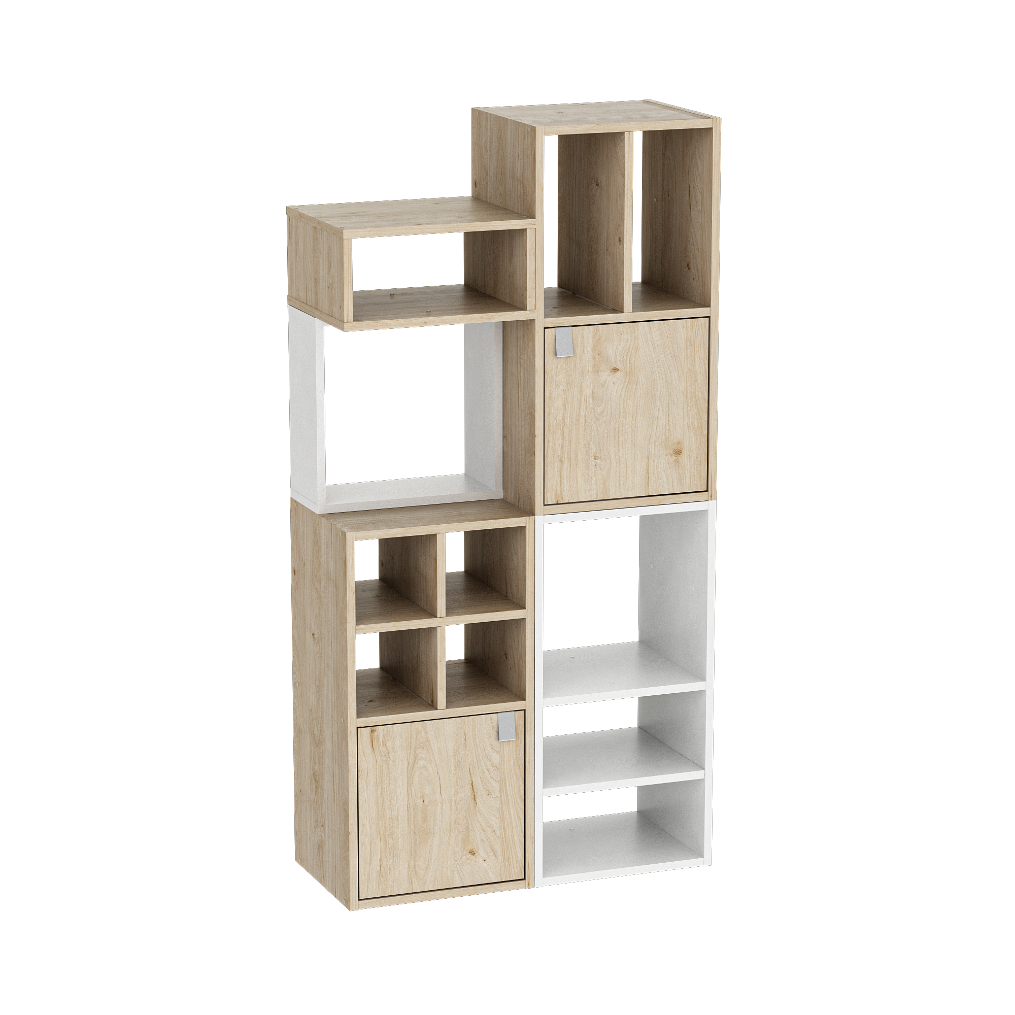 Estante de parede 2 cubos branco 36 x 31,7 x 70,5 cm Spaceo Kub - 26