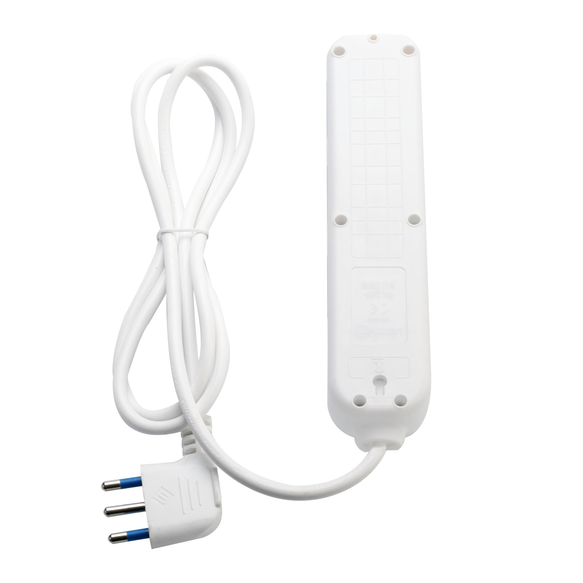 Multipresa LEXMAN 6 prese 10/16A 3 prese universali cavo 1.5 m - 4