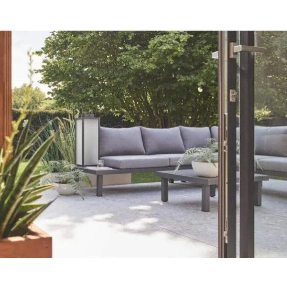 Set de porche de aluminio Naterial Subyra gris para 5 personas - 2