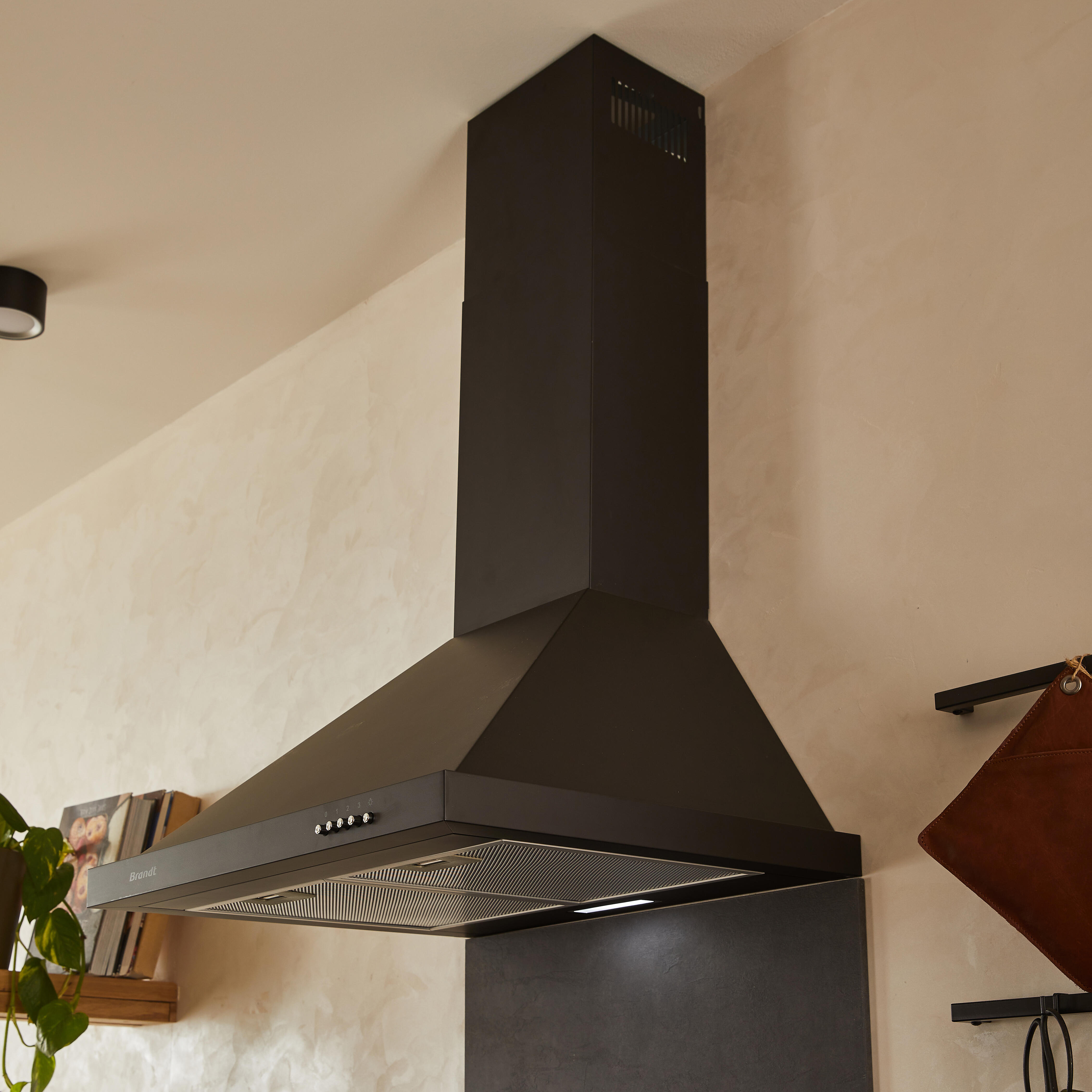 Hotte murale L60 cm BRANDT LMHT2060B noir - 2