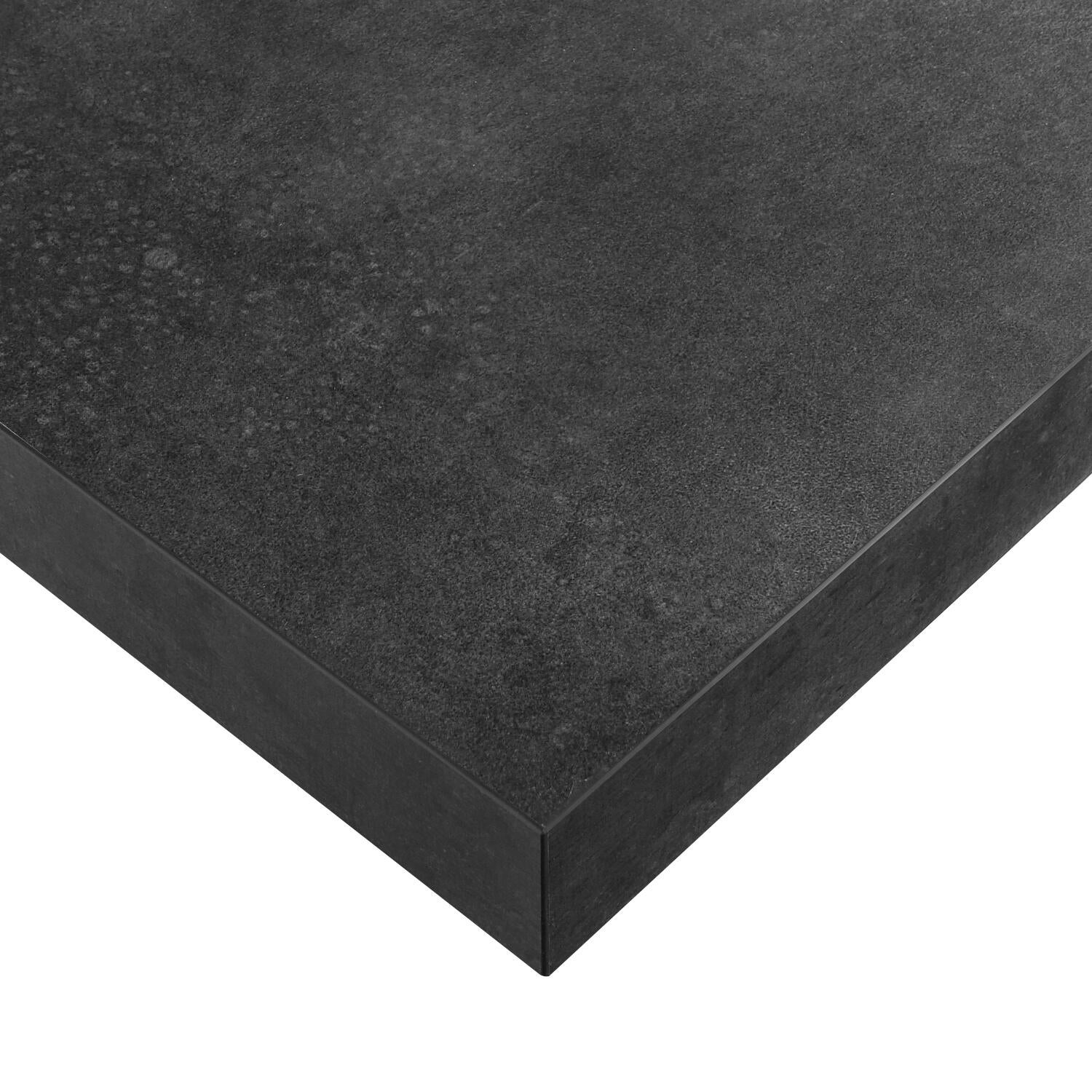 Plan de travail stratifié Métal vieilli Mat L.315 x P.65 cm, Ep.38 mm - 4