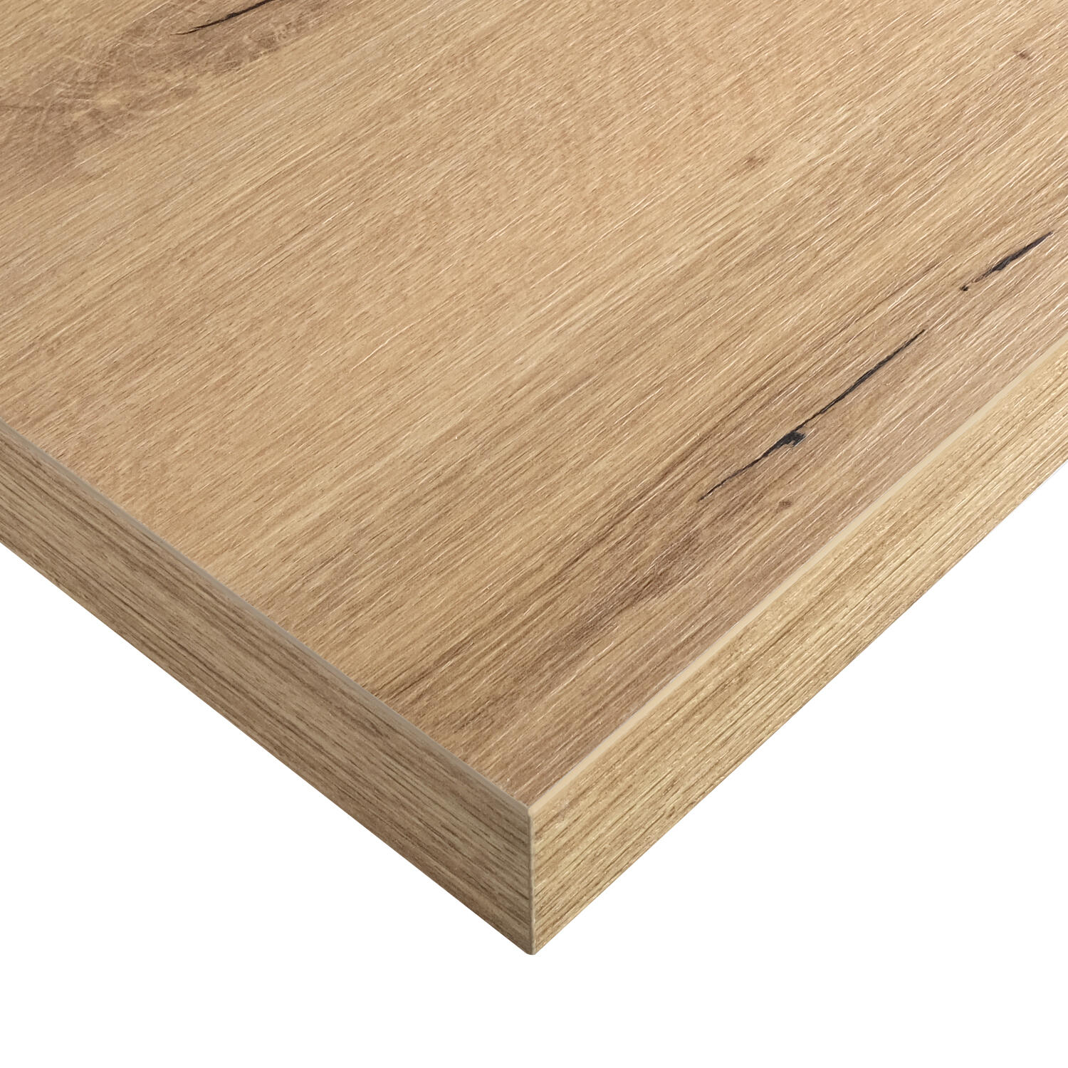 Plan de travail stratifié Chêne black knots L.315 x P.65 cm, Ep.38 mm - 3