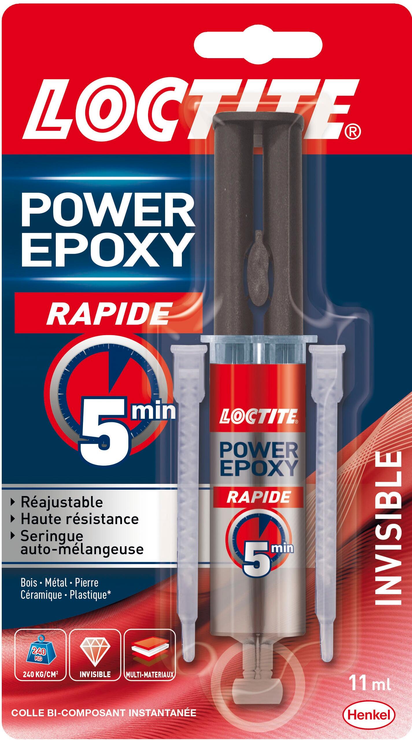 Colle de réparation époxy Power rapide LOCTITE, 13g transparent Leroy