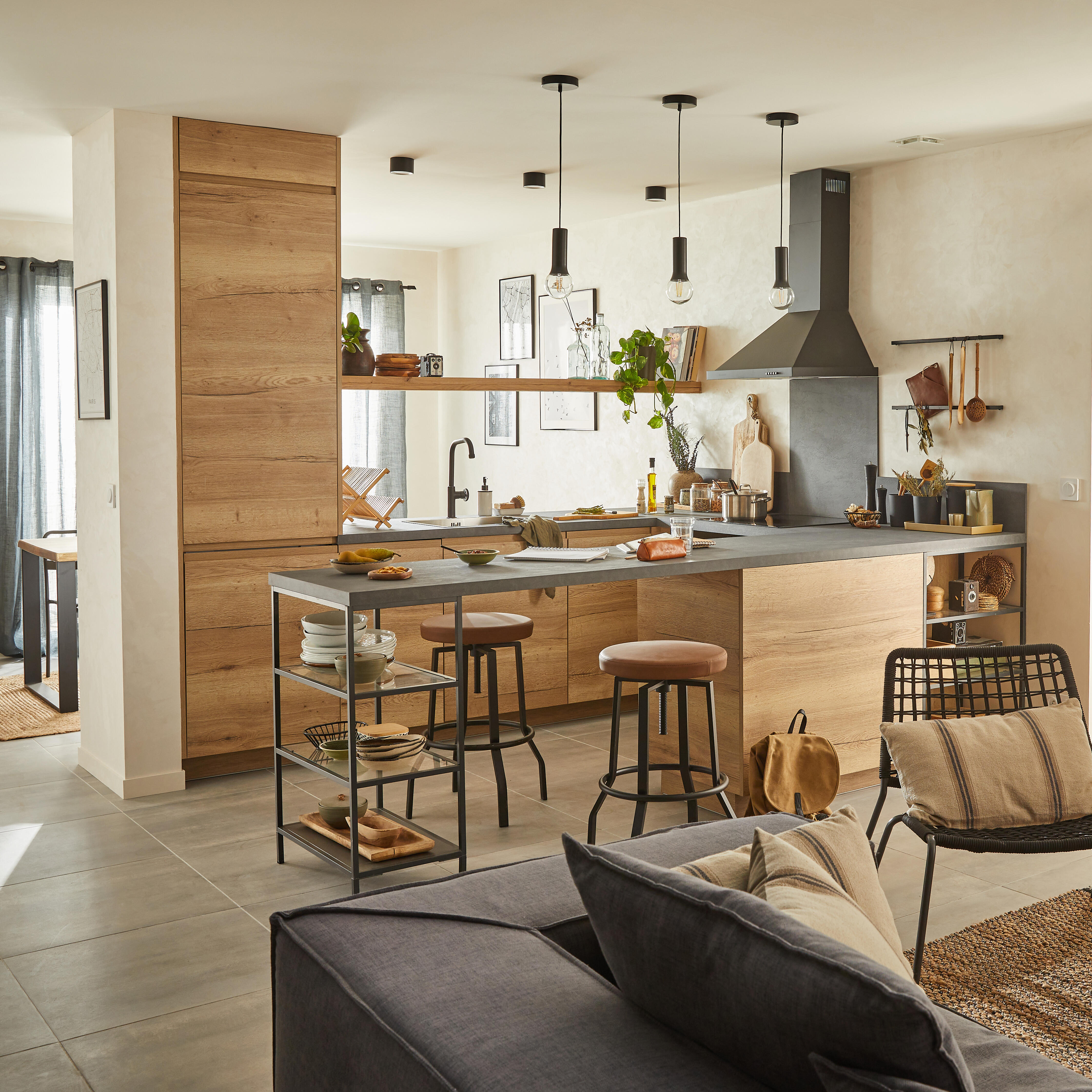 Oprawa natynkowa Oberon IP20 śr. 10 cm czarna LED Inspire - 2