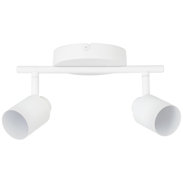 Faretto decorativo senza fonte luminosa TEKLA in acciaio bianco GU10 INSPIRE 2 luci