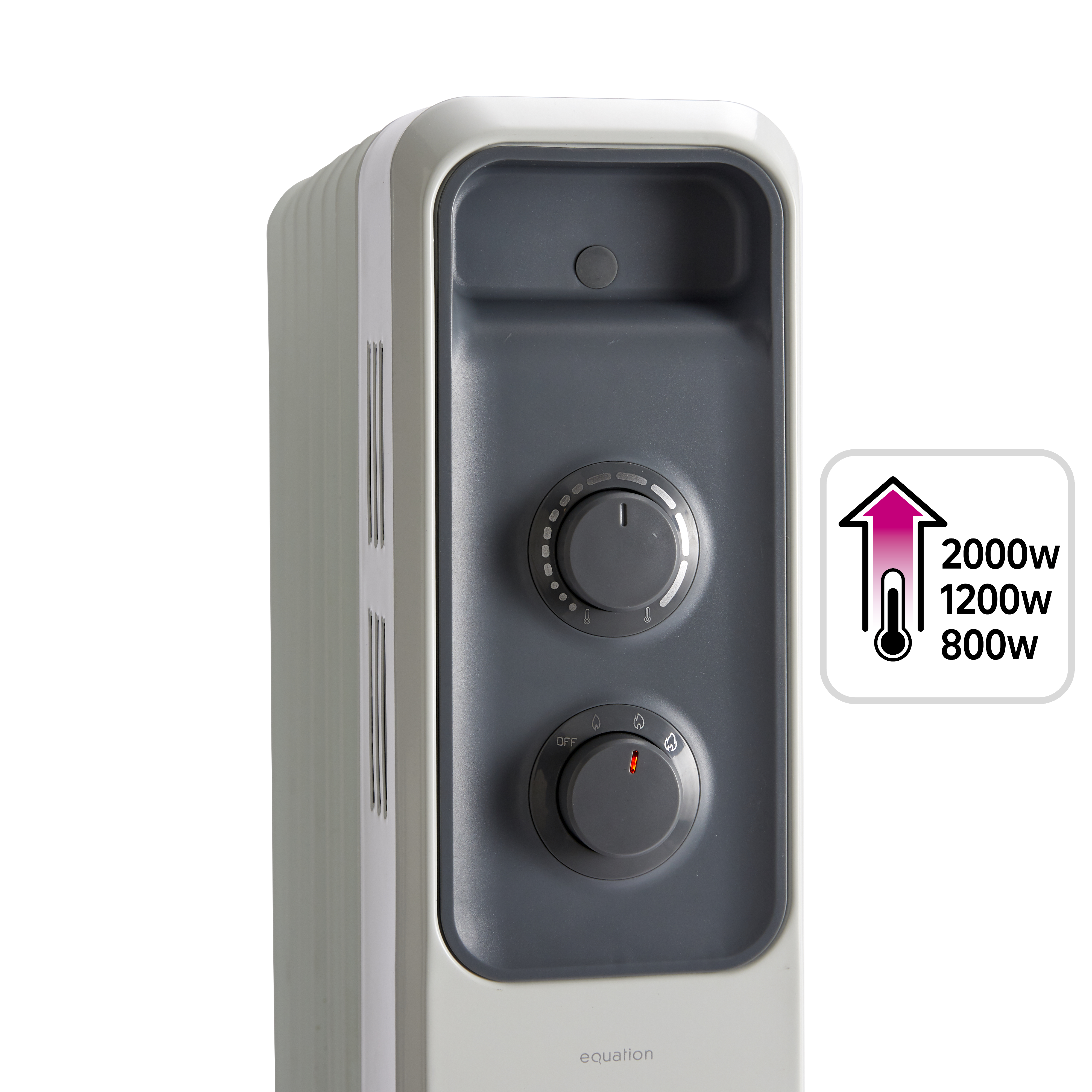 Radiateur bain d'huile électrique 2000W EQUATION Basic blanc - 2