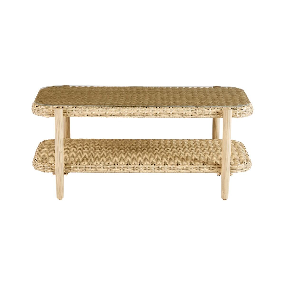 Salotto da giardino Odeon NATERIAL in n/a beige con cuscini in poliestere grigio per 4 persone - 8