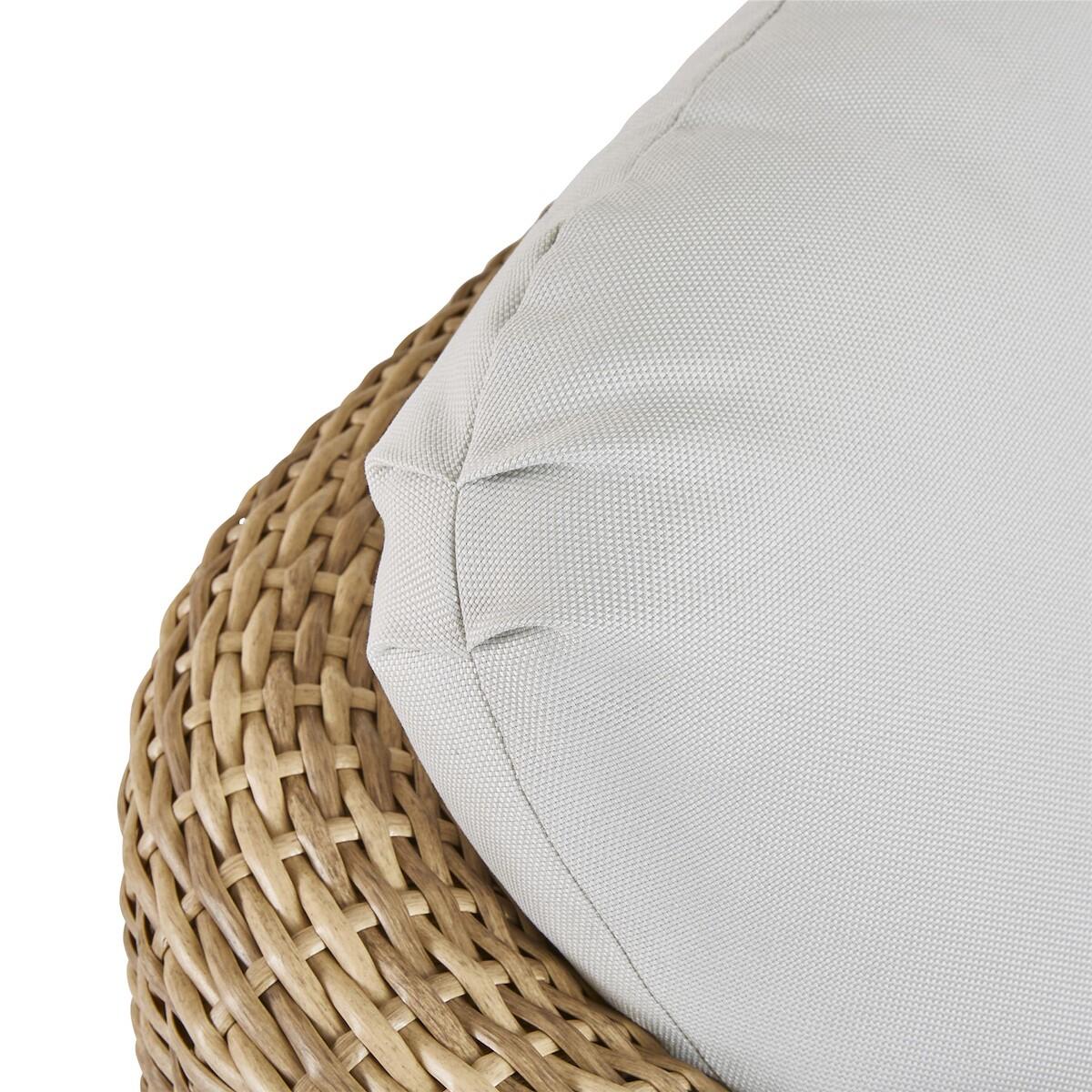 Salotto da giardino Odeon NATERIAL in n/a beige con cuscini in poliestere grigio per 4 persone - 16