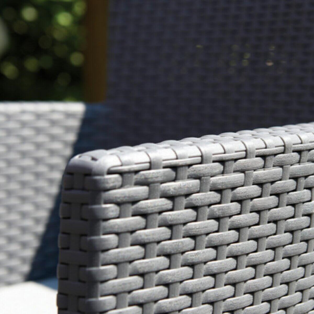 Salotto da giardino per 2 persone antracite Iowa KETER con cuscini in poliestere grigio - 9