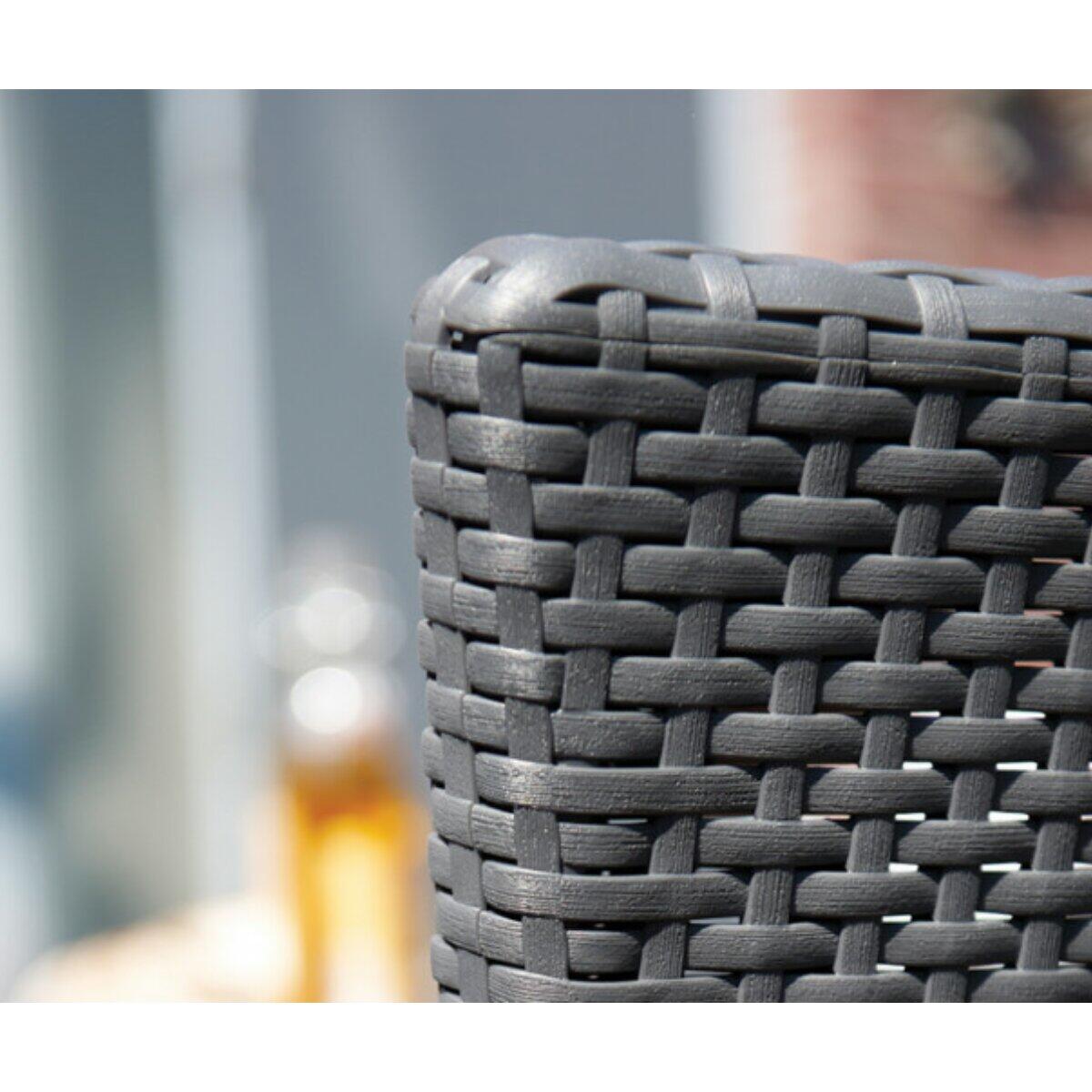 Salotto da giardino per 2 persone antracite Iowa KETER con cuscini in poliestere grigio - 8