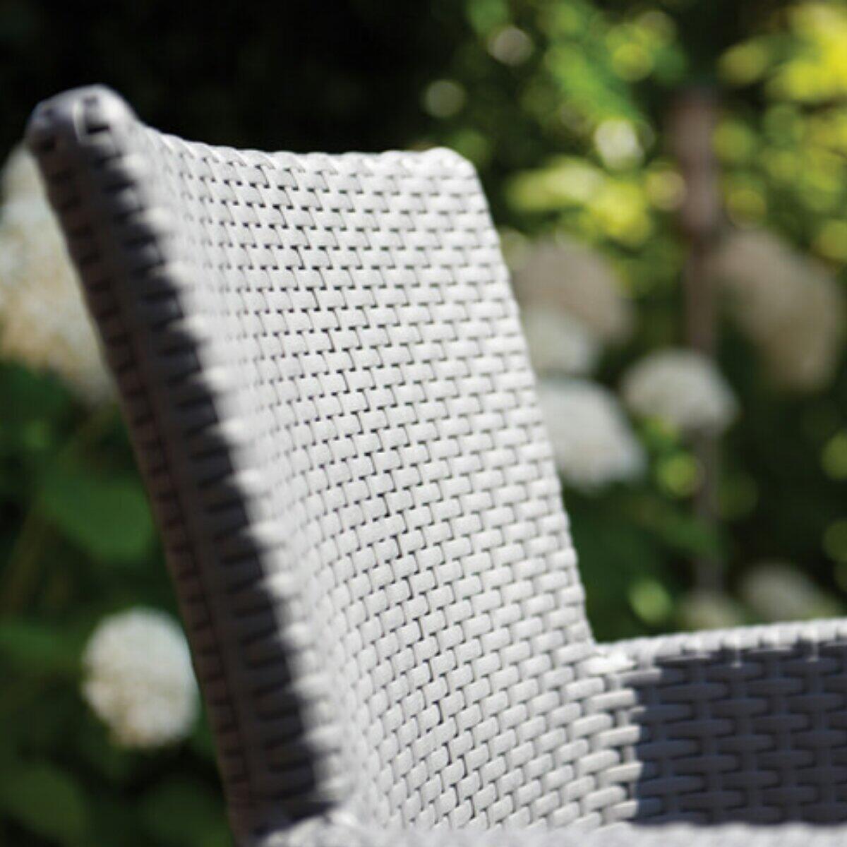 Salotto da giardino per 2 persone antracite Iowa KETER con cuscini in poliestere grigio - 7