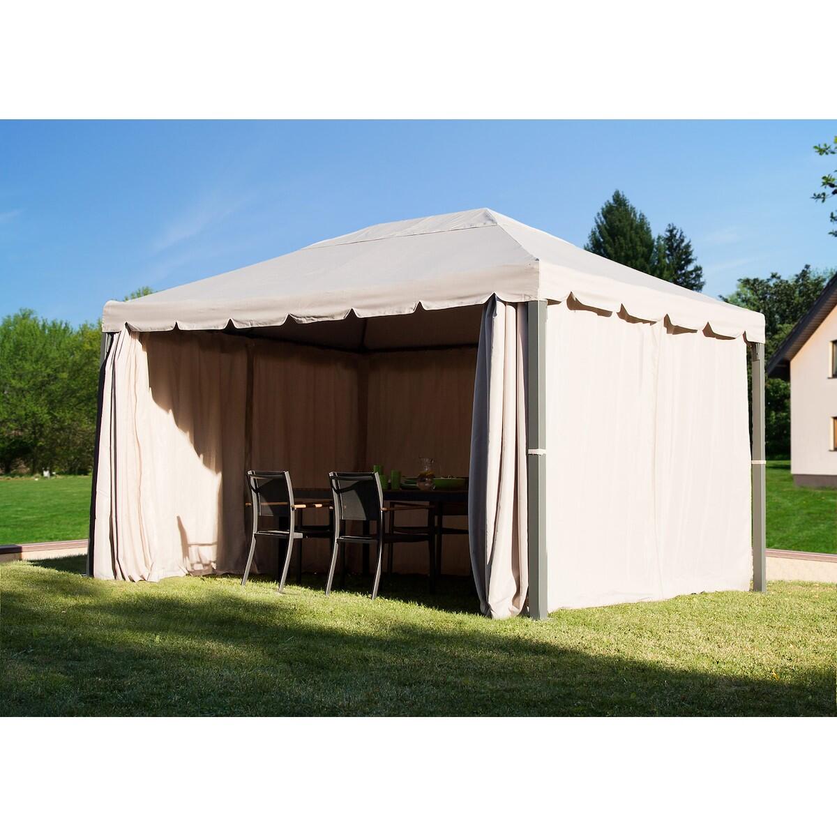 Tenda da esterno NATERIAL Ysis tortora L 204 x L 346 cm, 4 pezzi - 4