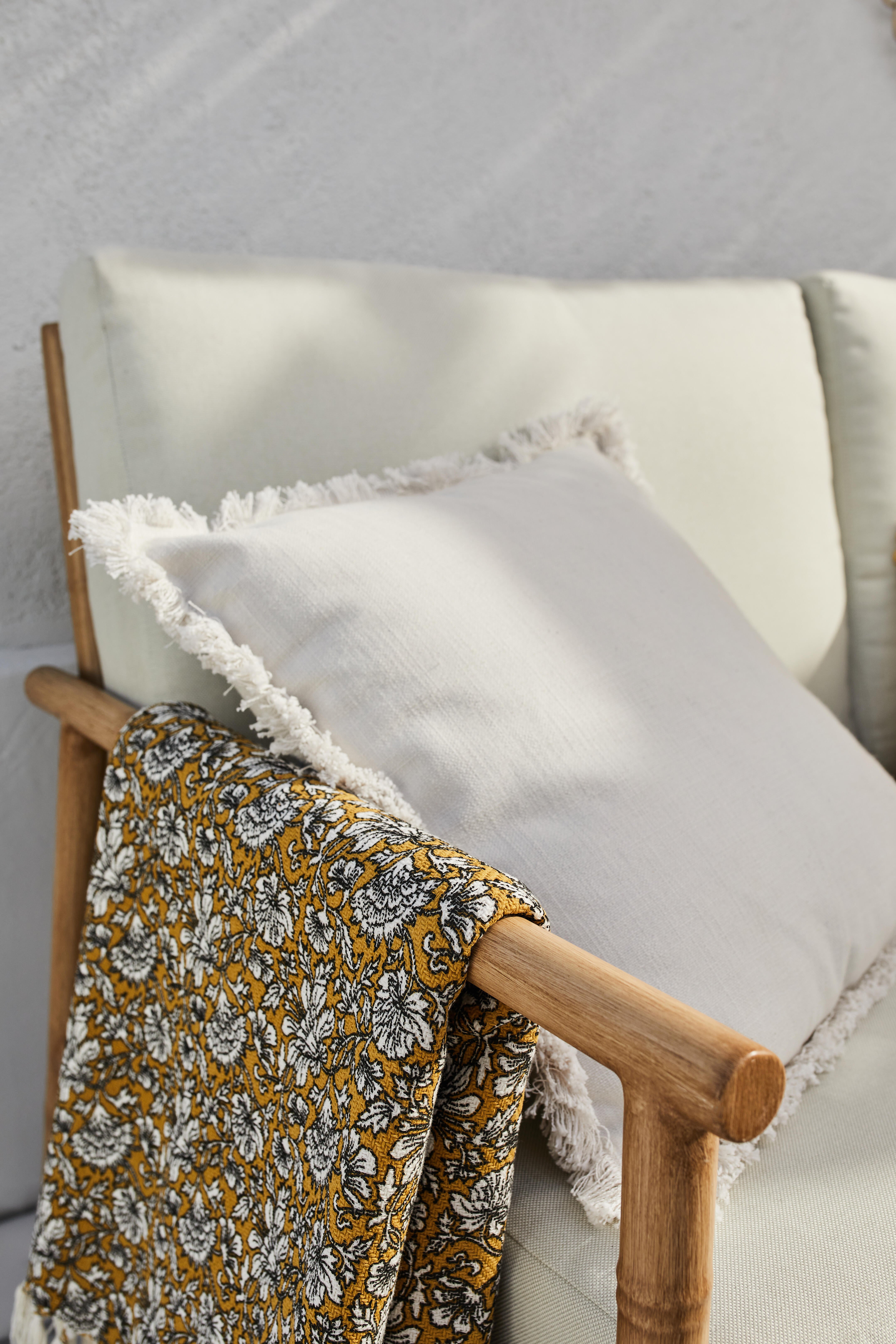 Coussin Lucile, beige l.45 x L.45 cm INSPIRE - 4