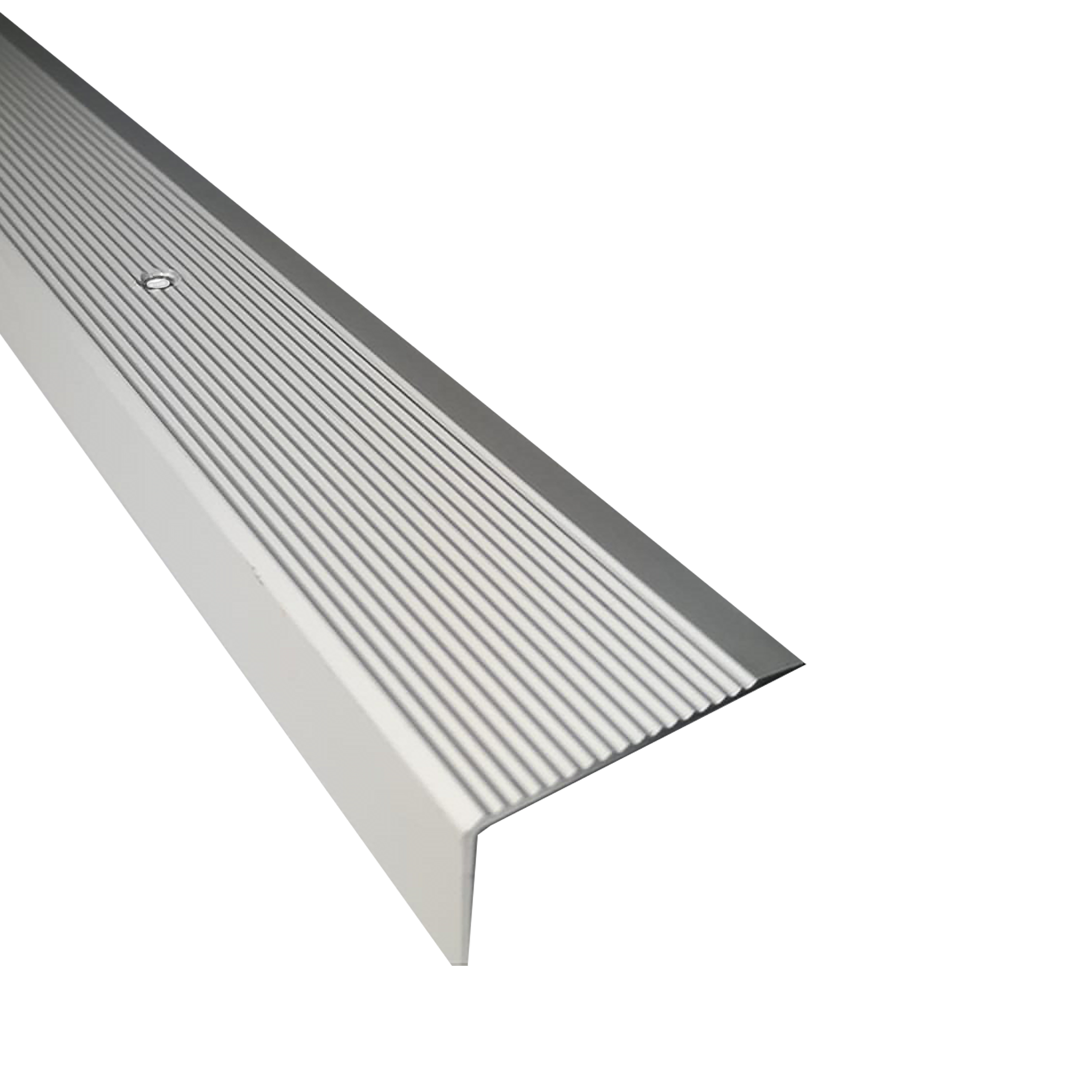 Nez de marche aluminium anodisé argent perforé, L.1000 mm Leroy Merlin — free download