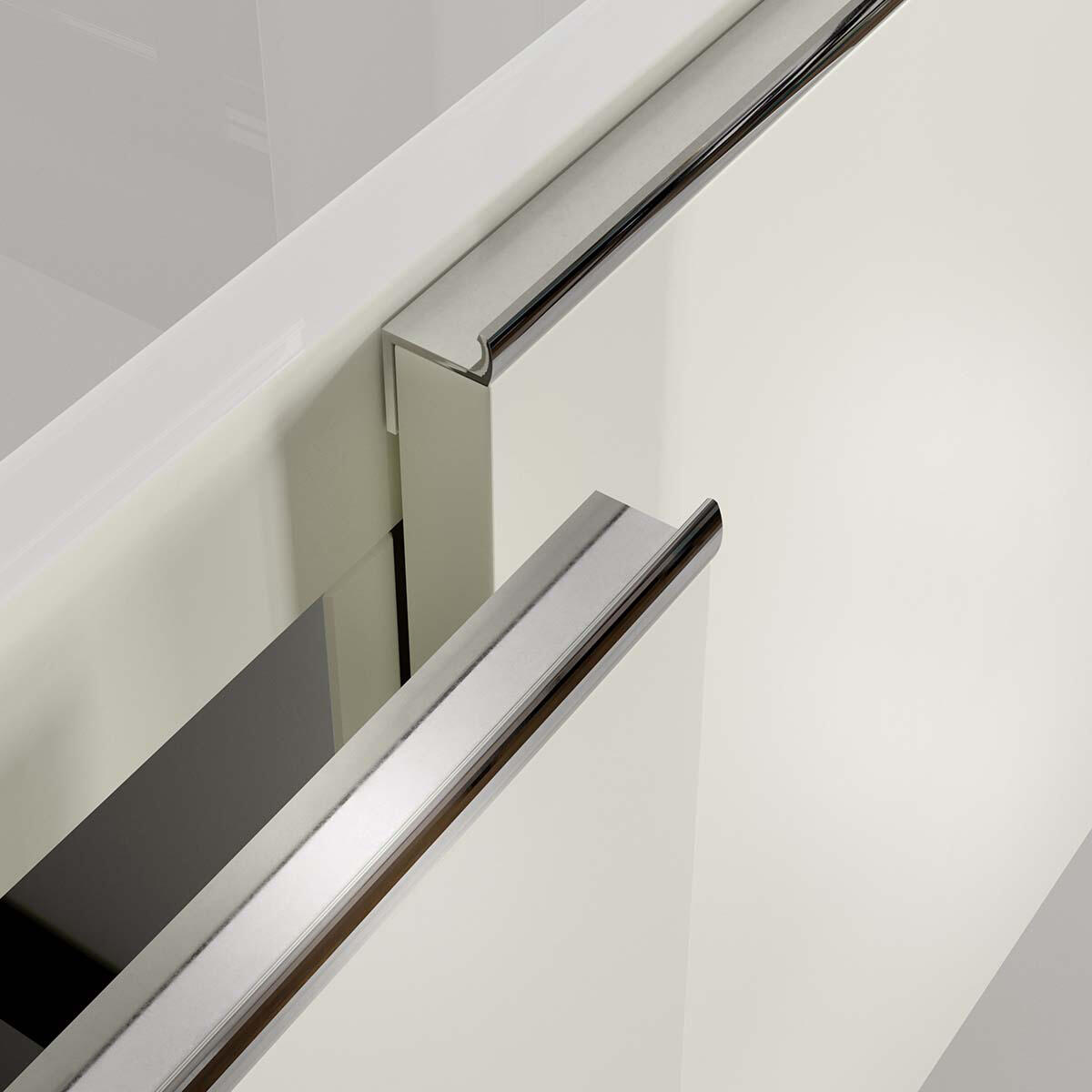 Mobile da bagno sospeso sotto lavabo L 80 x H 40 x P 45.5 cm bianco opaco, 1 cassetto, 1 anta Cielo - 5