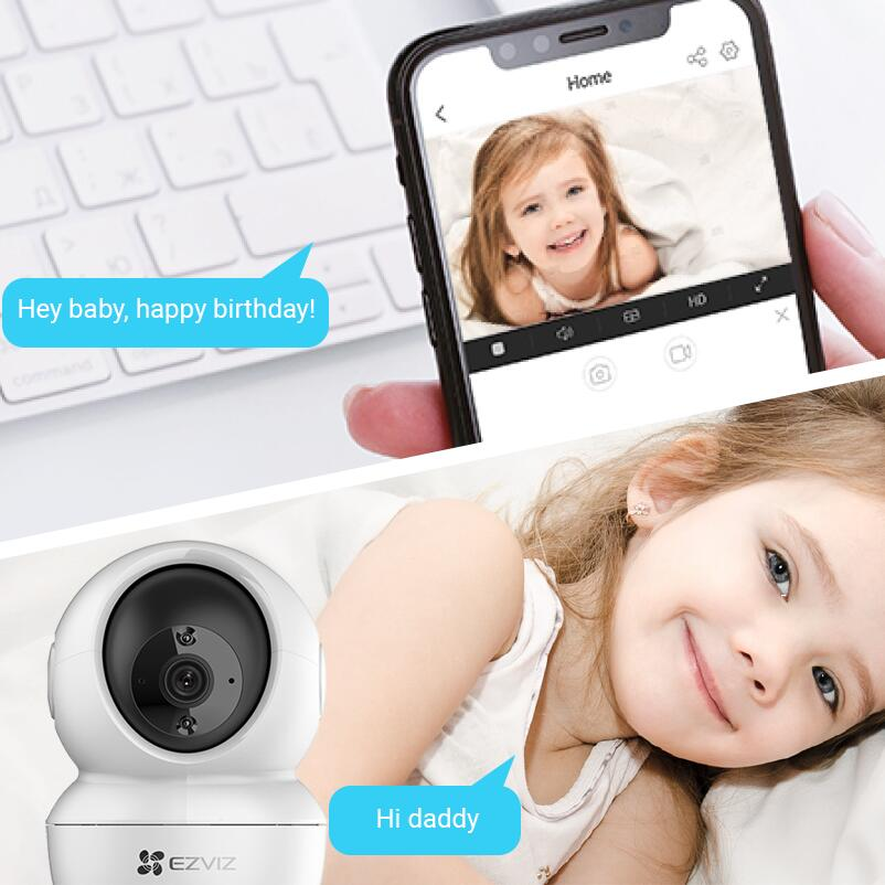 Caméra IP intérieure motorisée avec vision 360° - C6N 4MP Ezviz
 - 5