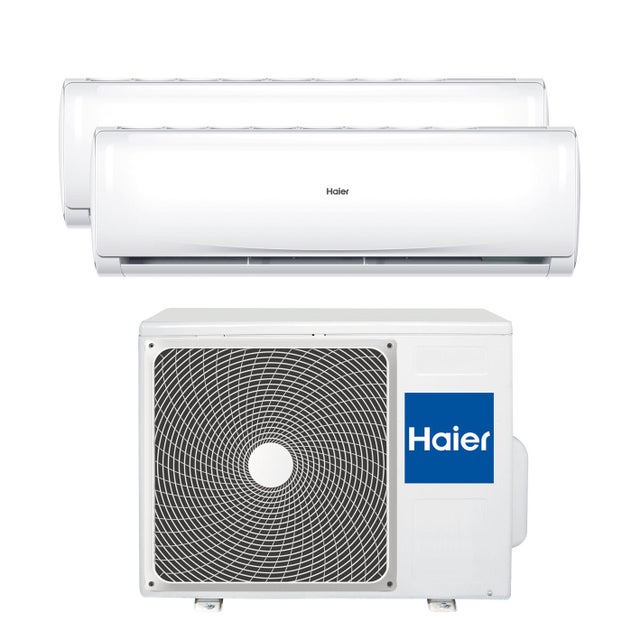 Condizionatore a muro multisplit inverter dual HAIER Trendy 9K 9K classe raffreddamento A++, classe di riscaldamento A+, bianco