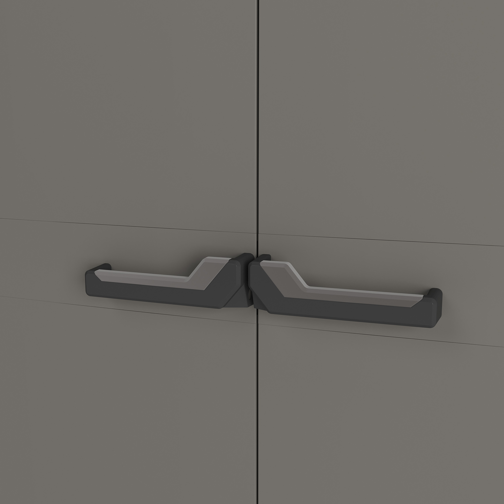 Armário alto PVC interior preto cinza 68x39x166 cm - 7