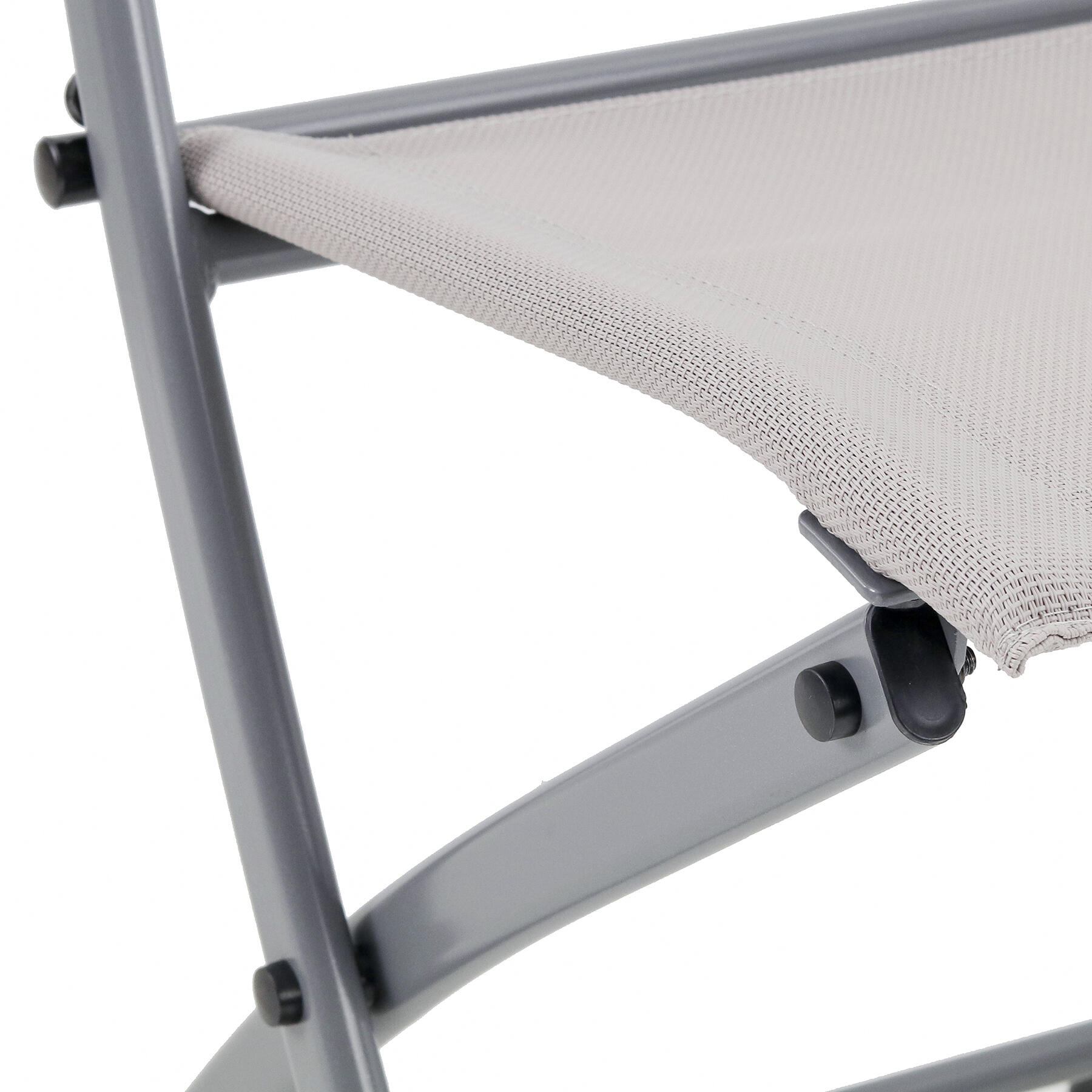 Sedia da giardino pieghevole Emys NATERIAL, struttura e seduta in textilene tortora - 14