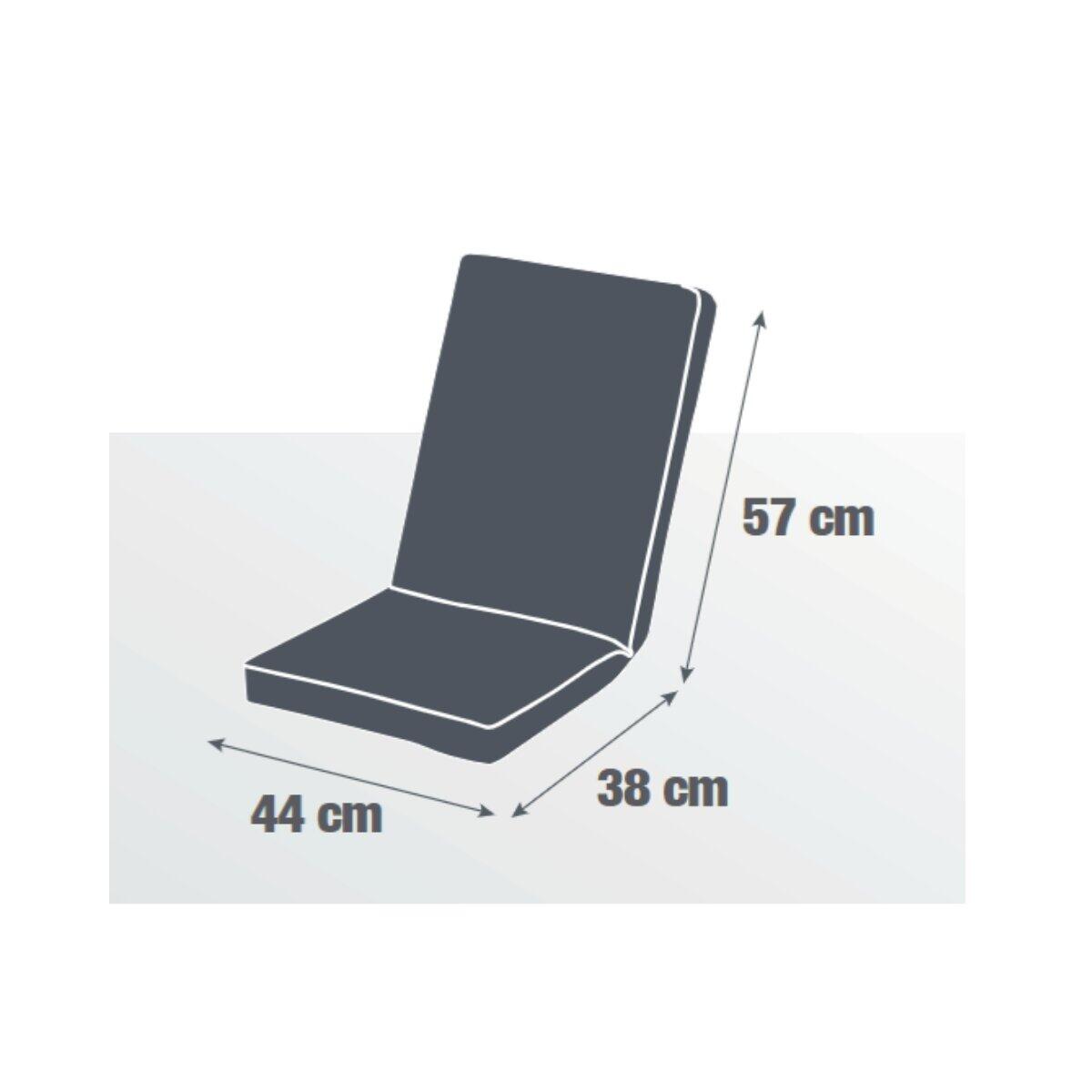 Cuscino per sedia a sdraio in poliestere RESEAT beige 95 x 44 x Sp 4 cm - 5