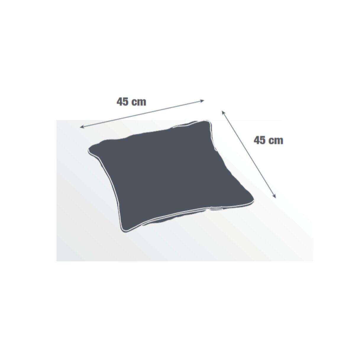 Cuscino da esterno decorativo in poliestere RESEAT grigio antracite 45 x 45 x Sp 12 cm - 4