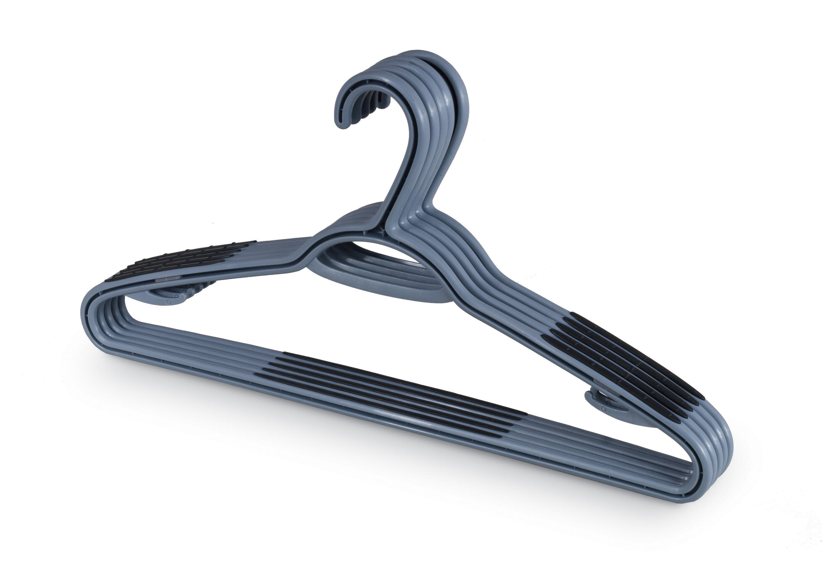 Set di 5 grucce antiscivolo L 42 x H 21.5 cm grigio / argento - 2