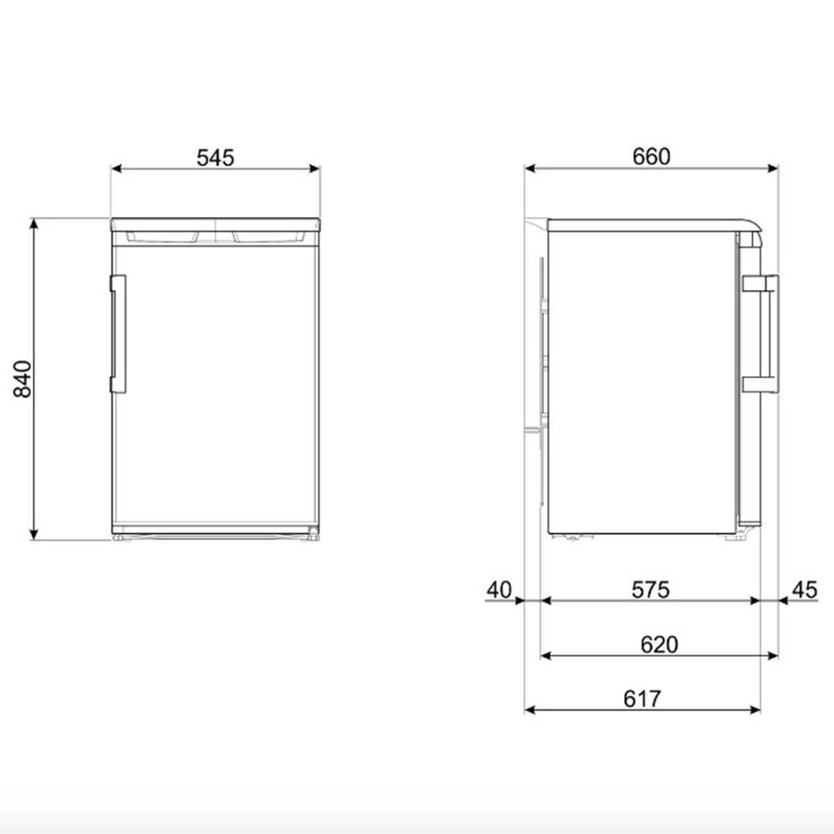 Frigorifero sotto top libera installazione SMEG FA120E, apertura destra - 3
