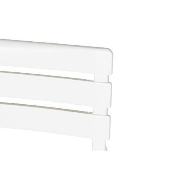 Sedia da giardino pieghevole Birki, con struttura e seduta in polipropilene bianco - 7