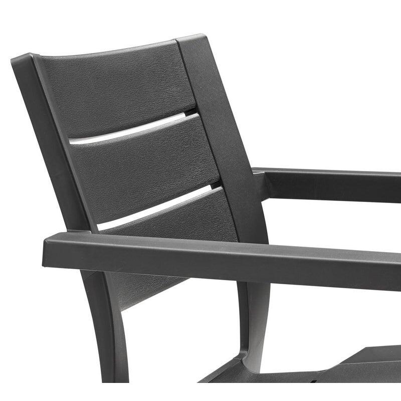 Sedia da giardino con braccioli Julie KETER, antracite, 1 posto - 12