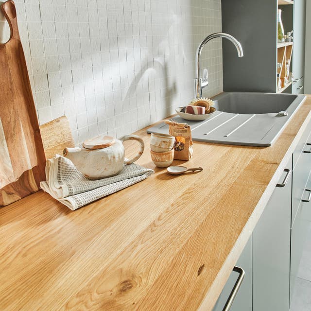 photo d'un plan de travail en bois