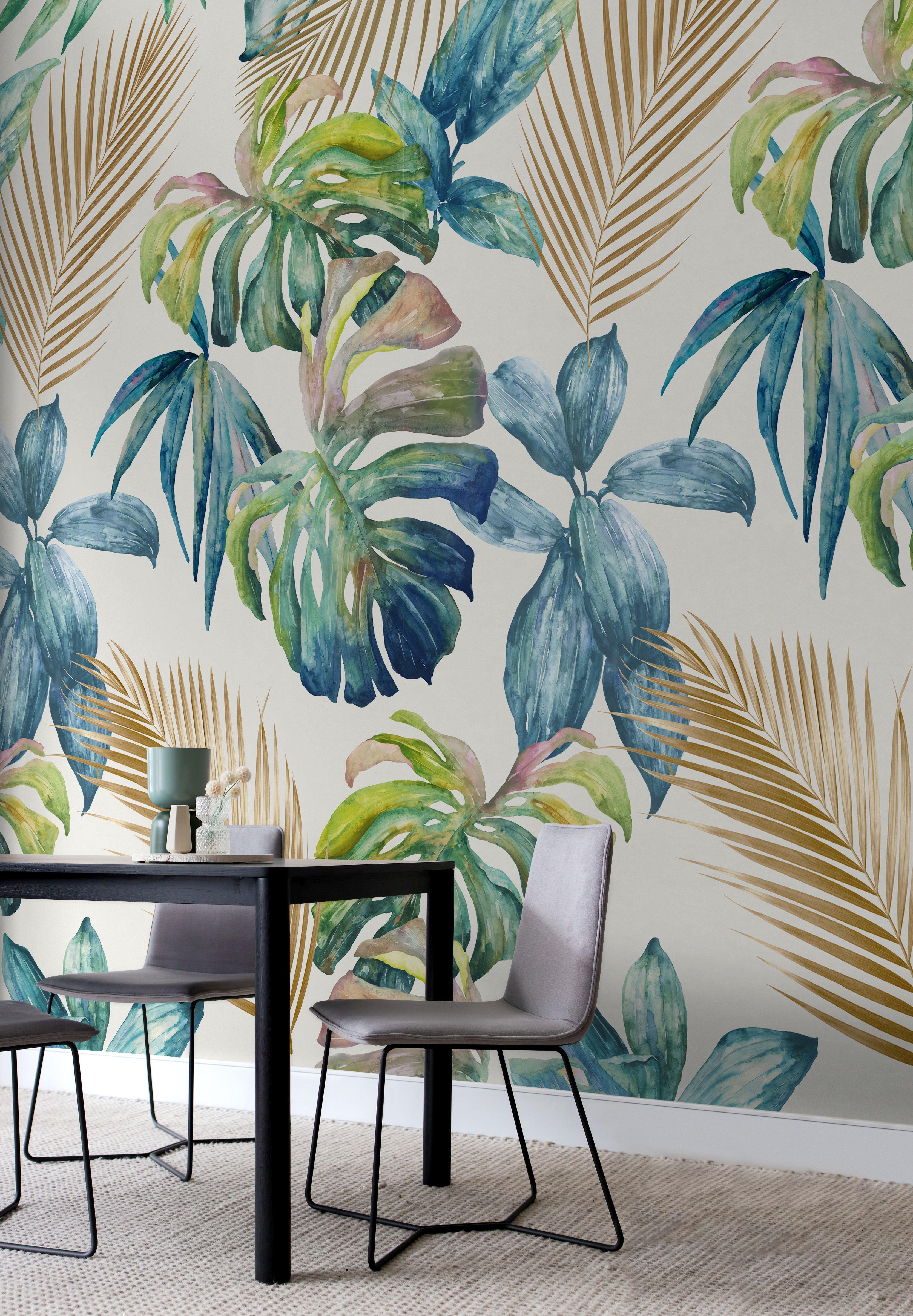 Fotomurale SAINT HONORE Foglie Amazzonia, Multicolore 159X280 cm - 2