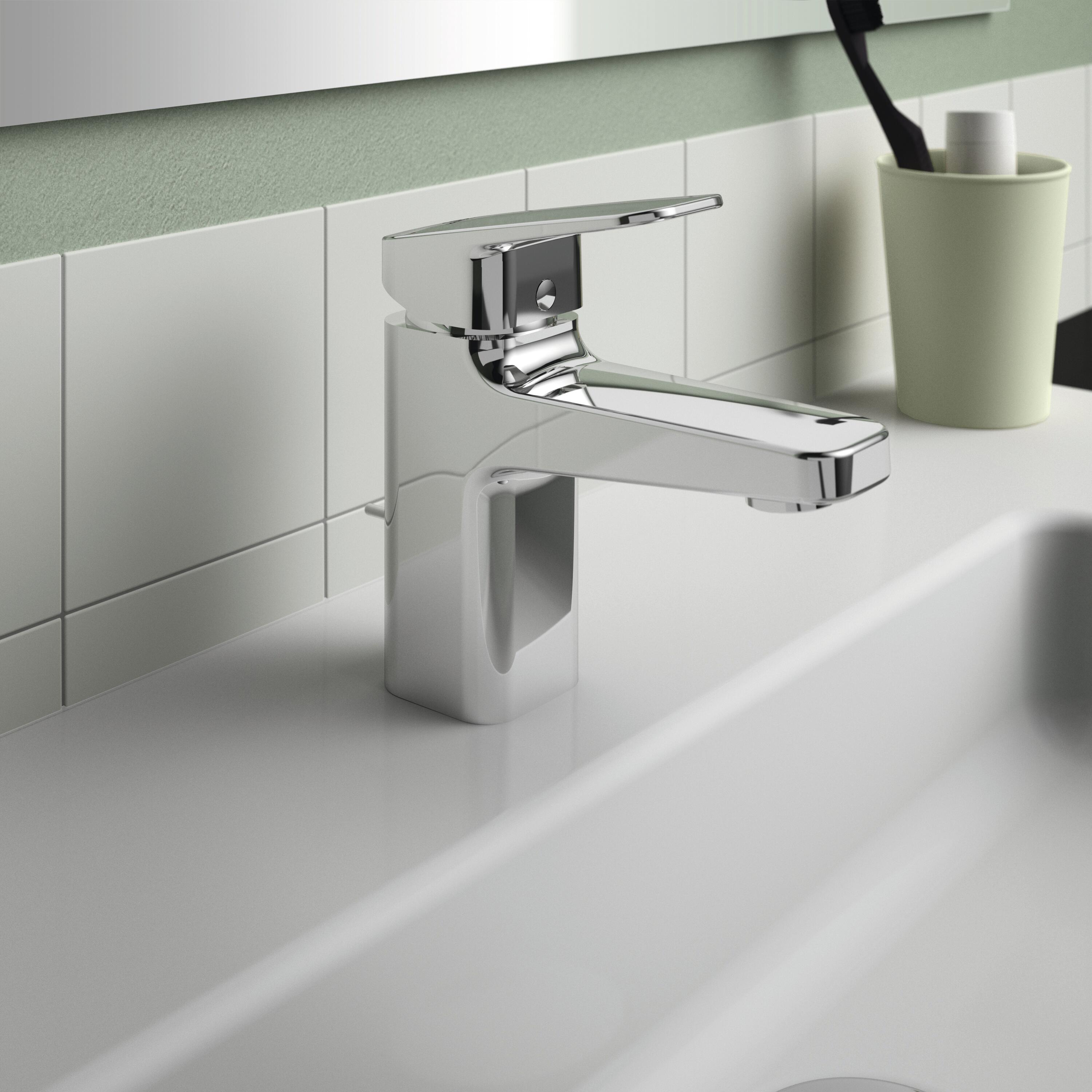 Rubinetto per lavabo a canna bassa getto laminare cristallino Ceraplan cromo lucido IDEAL STANDARD H 14.6 cm - 2