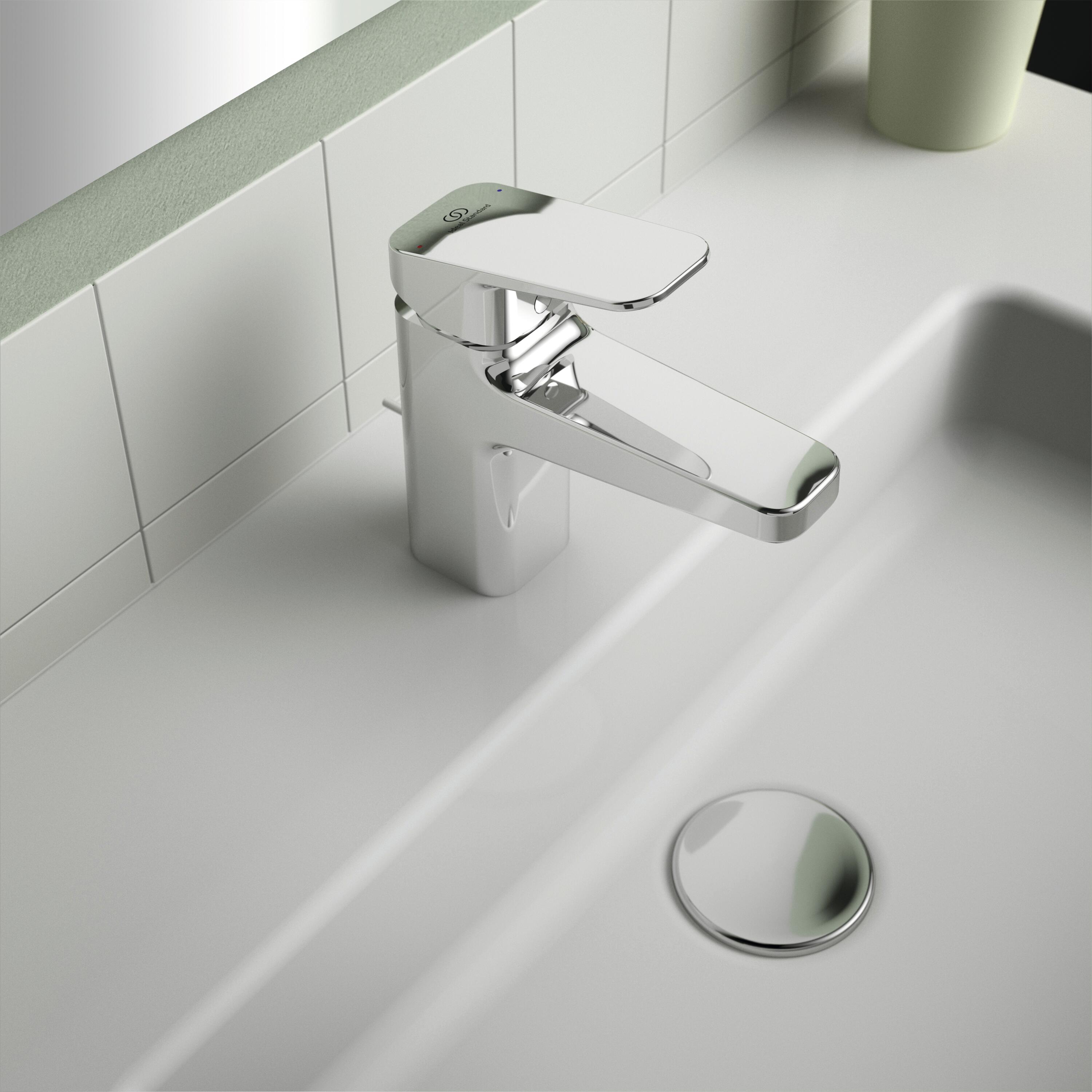 Rubinetto per lavabo a canna bassa getto laminare cristallino Ceraplan cromo lucido IDEAL STANDARD H 14.6 cm - 5