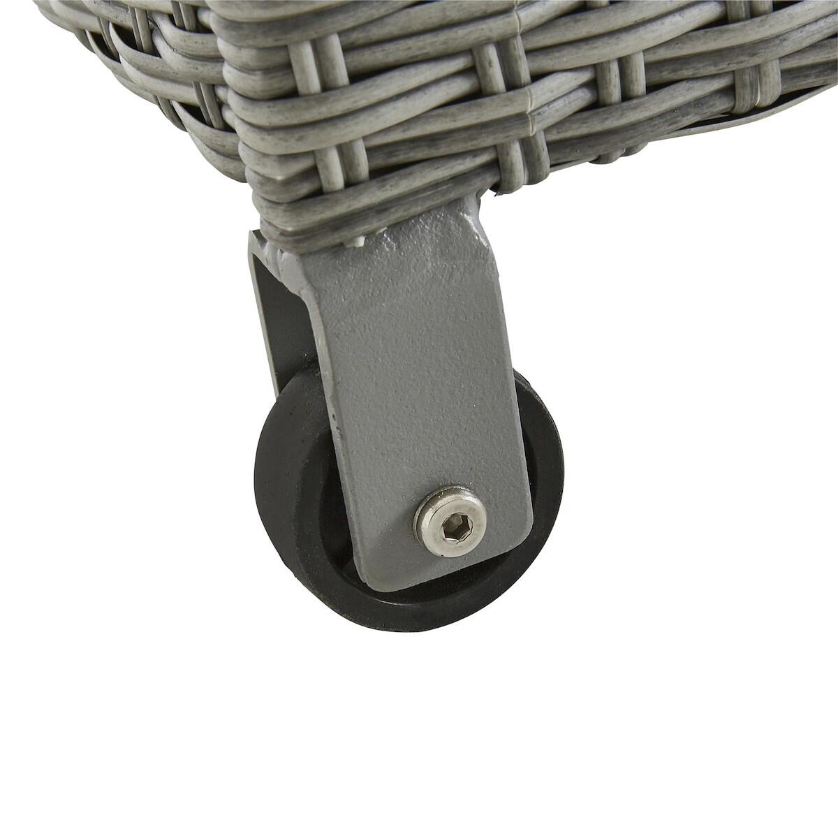 Baule NATERIAL in alluminio grigio L 120 x H 68 x P 60 cm - 5