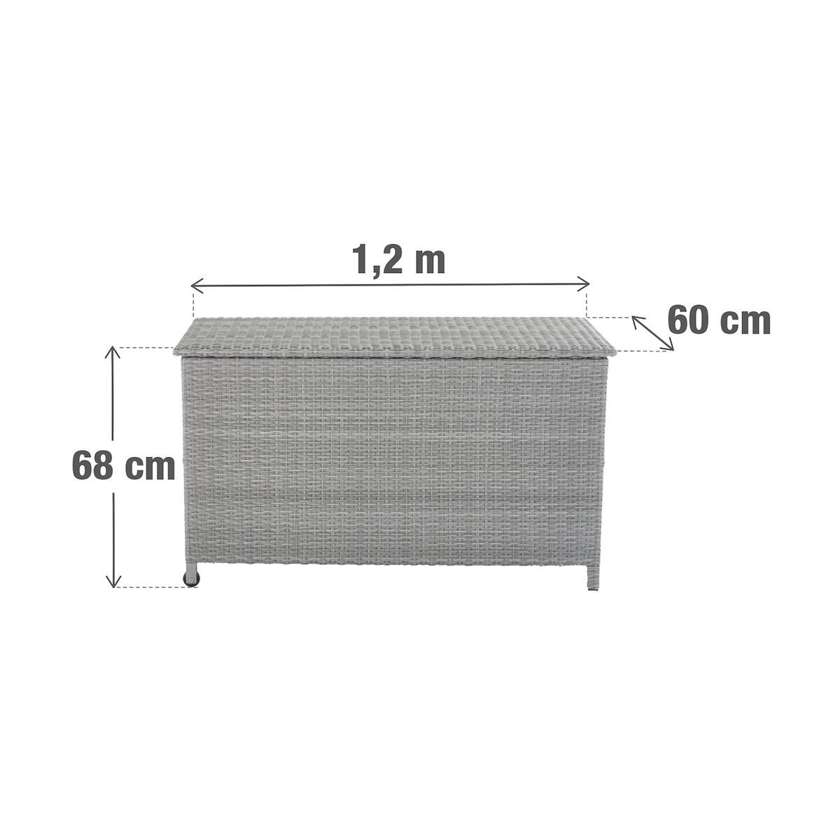 Baule NATERIAL in alluminio grigio L 120 x H 68 x P 60 cm - 13