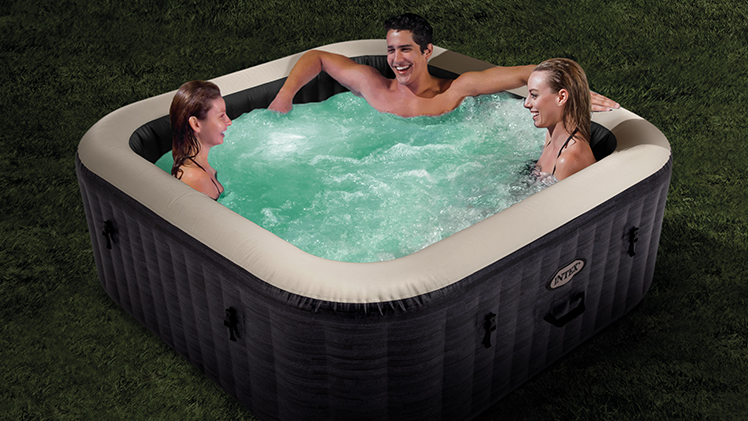 Pure spa gonflable INTEX Ardoise carré 4 places - 3