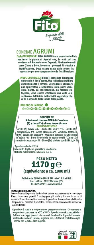 Concime liquido FITO per agrumi Plus 1 L - 5