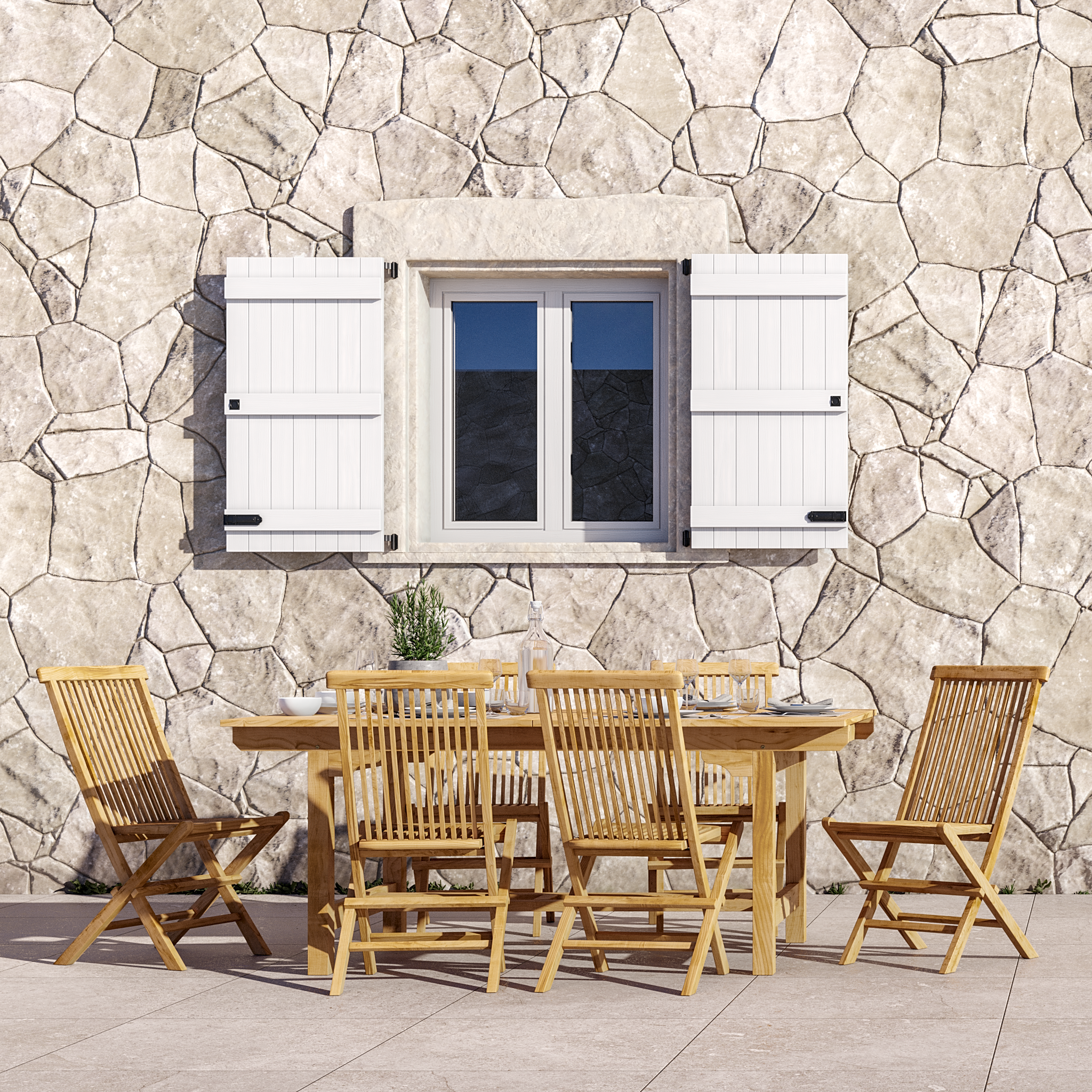 2 cadeiras de madeira NATERIAL ANTEA ORIGAMI TECA 61X48X88CM - 13