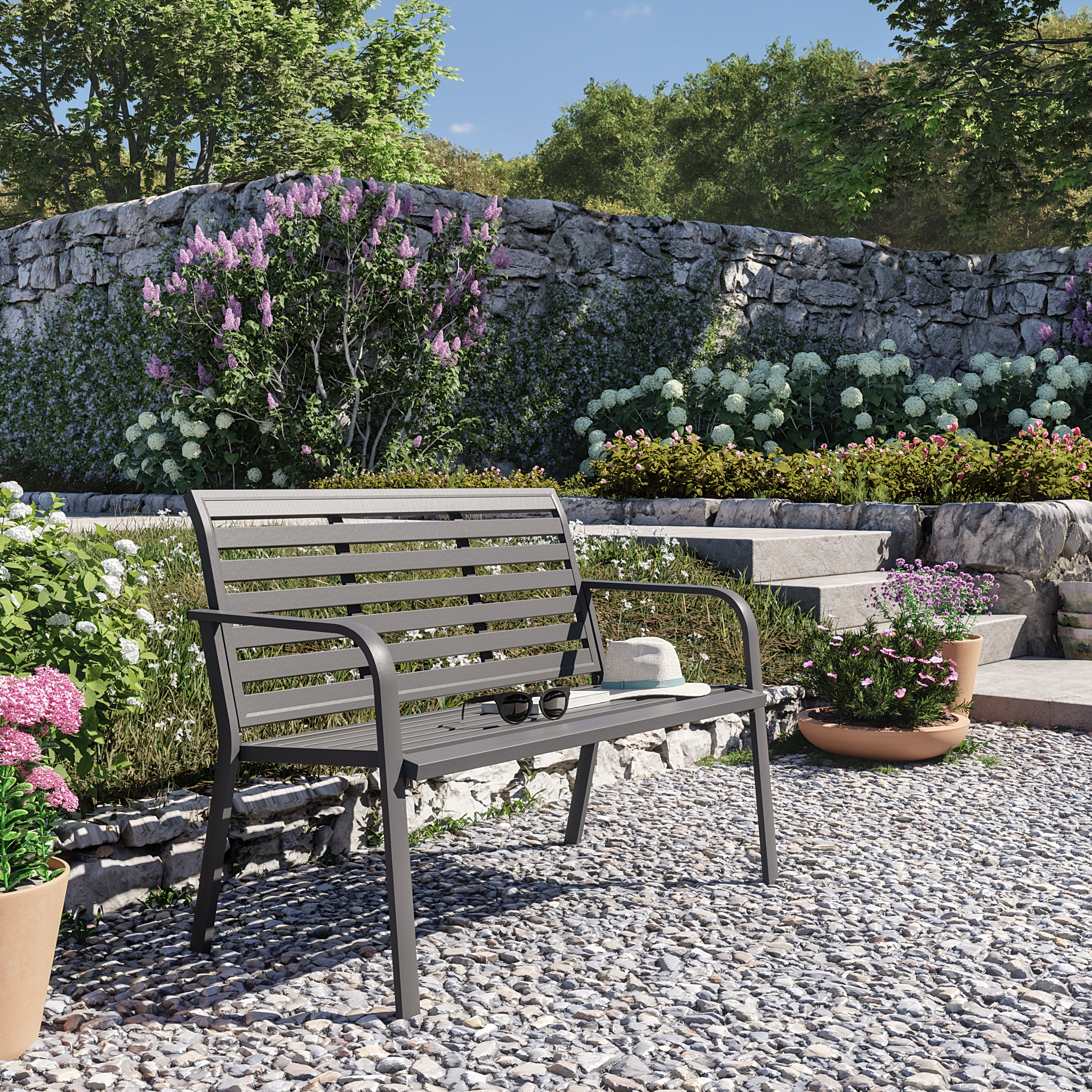 Conjunto de muebles de jardín Palermo para 5 comensales  Decoración de  terraza acristalada, Decoración de patio exterior, Muebles de jardin
