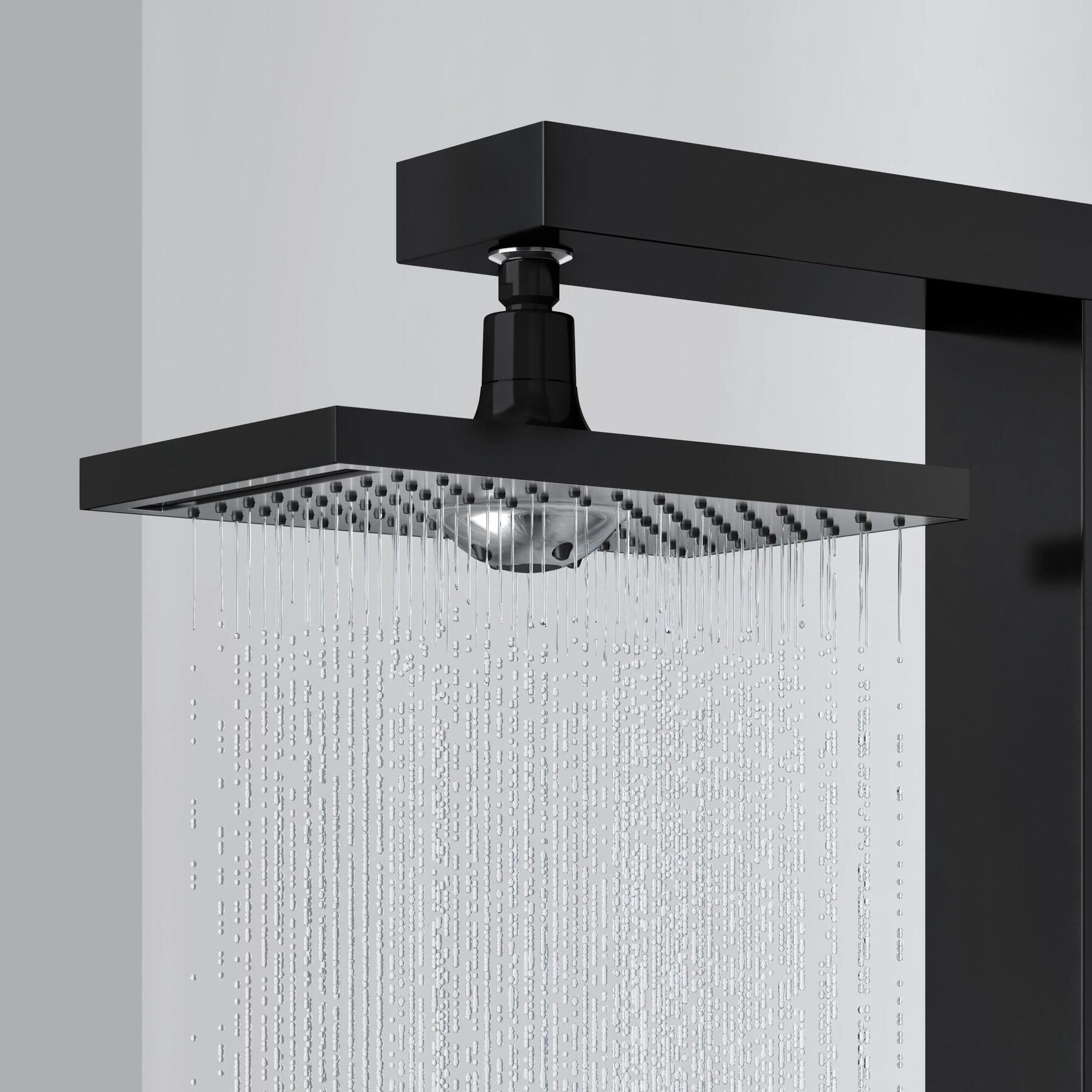 Soffione Doccia Alta Pressione In Acciaio Inox - 15cm, Filettatura 1/2", Per Montaggio A Soffitto - Foto 2