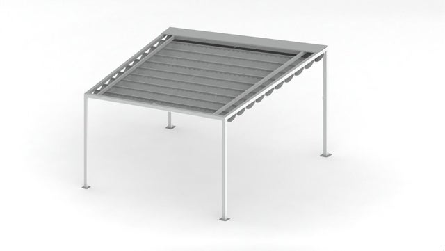 Pergola Alicudi in alluminio struttura bianco L 300 x P 400 x H 250 cm